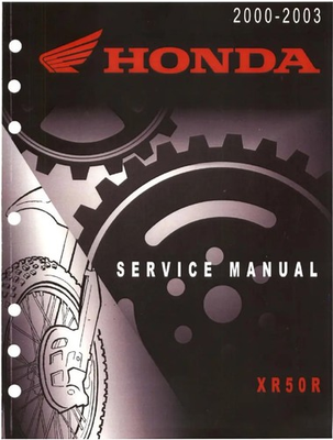 #ad Honda XR50R Service Manual 2000 2002 2003 $25.00