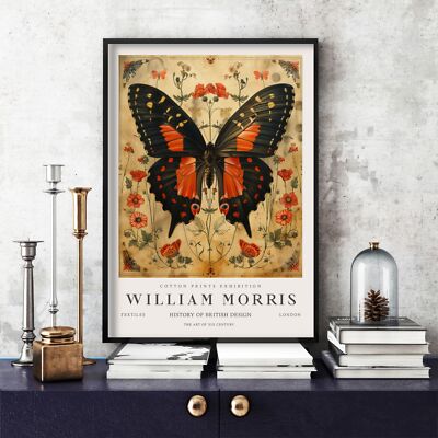 William Morris Druck, William Morris Ausstellung Poster Schmetterling (36c)