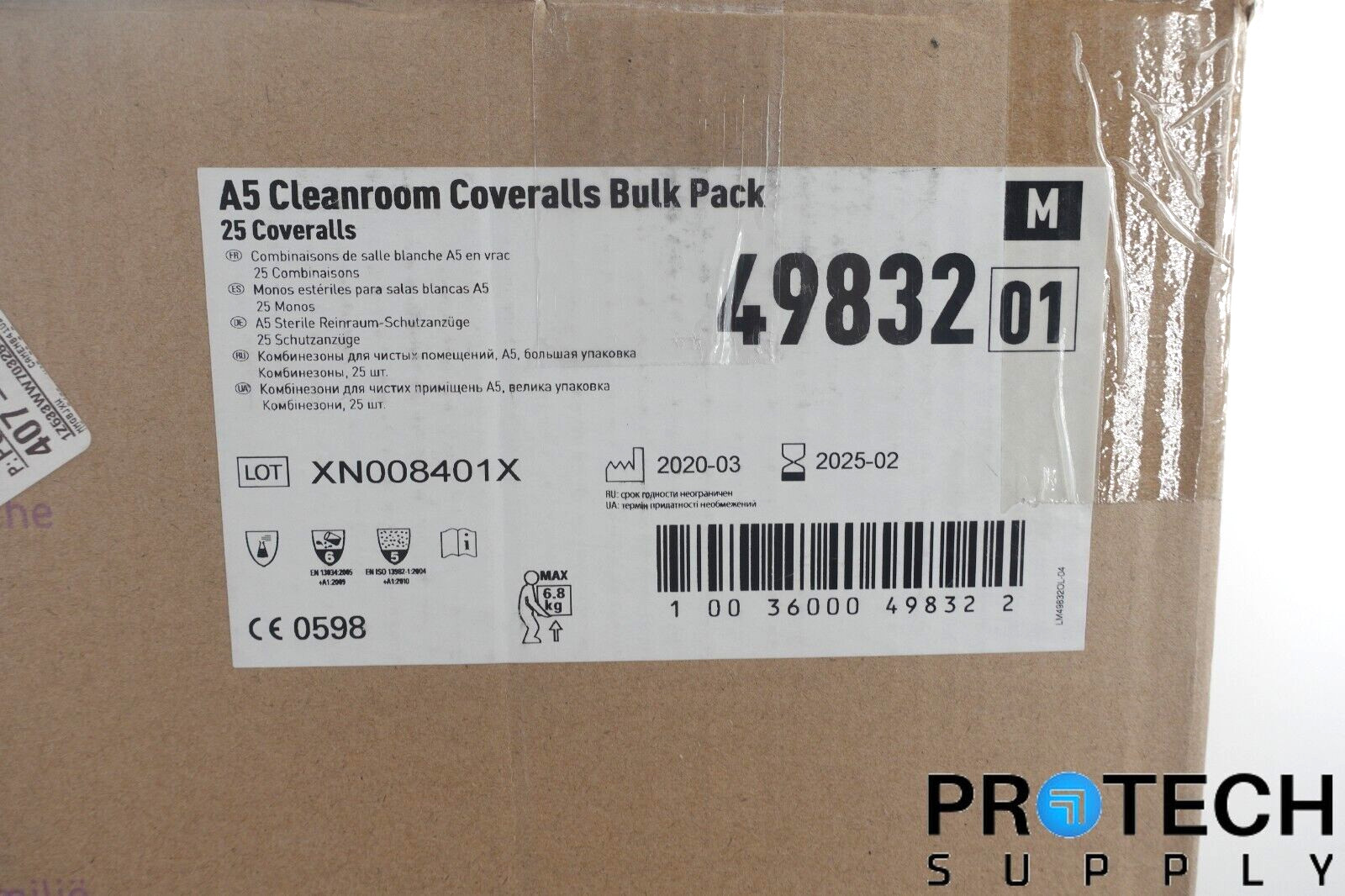 Kimtech 88843 A5 Medium Non-Sterile Cleanroom Apparel Coveralls NEW w/ WARRANTY