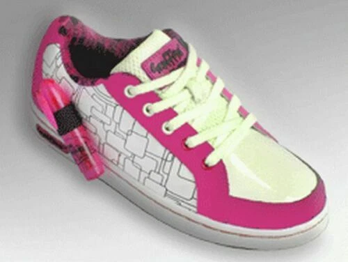 Graffeeti Dry Erase Write Wipe Athletic Shoes Sneaker Girl Pink W Markers  Size 1