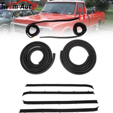 Door Window Run Channel Sweep Felt Weatherstrip Seal Kit For 73-80 Chevy GMC