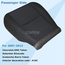 Passenger Bottom Cloth Seat Cover For Chevy Silverado 1500 2500 3500hd 2007-2014