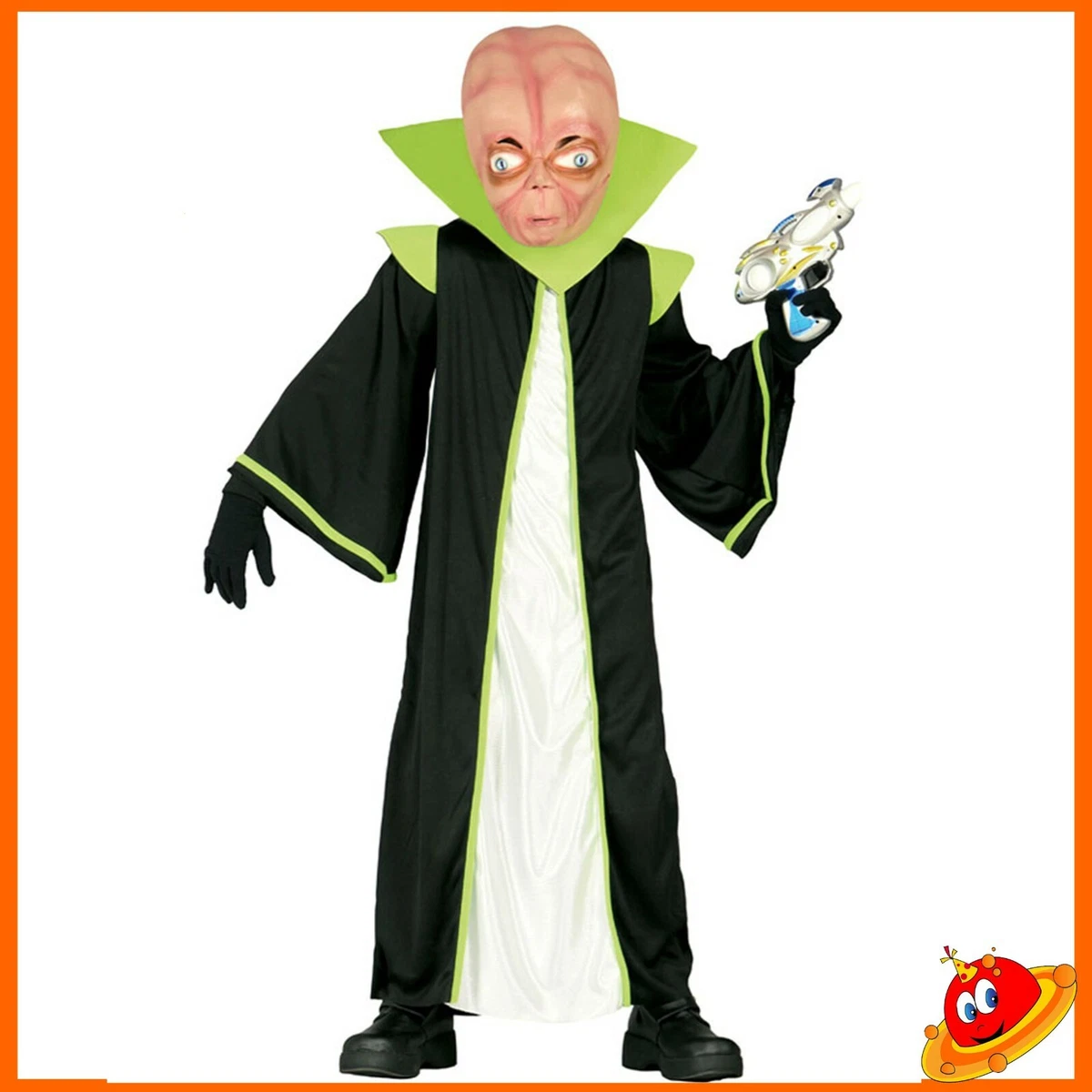 Costume Alieno Gonfiabile Per Bambino - Morpher Costume Halloween Argento Con Ventola - Taglia Unica (120-155cm) - Ideale Carnevale E Festa A Tema