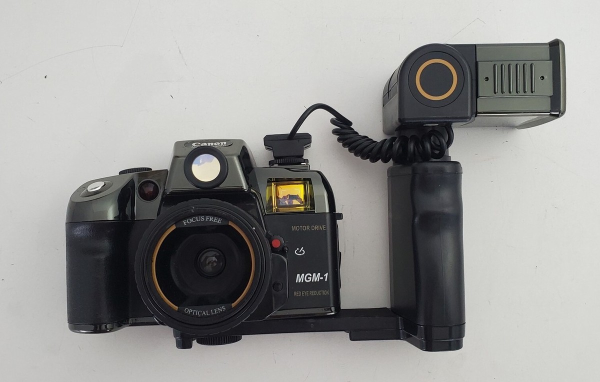 PARTS Canon MGM-1 Camera 50mm Motor Eye Reduction Optical Lens Flash  UNTESTED