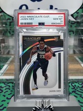2022 Panini Immaculate Collegiate Jaden Ivey #14 08/49 PSA 10