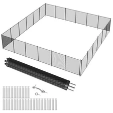 4 X 72 FT Pool Fence Swimming Safety Fence in Ground Life Saver Fence Portable