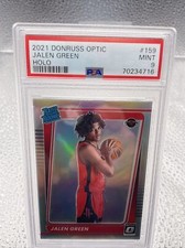 2021 Donress Optic Rated Rookie Jalen Green #159 Hologram PSA 9