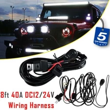 Universal Car Fog Work Light DRL DT5 Fuse Wiring Loom Harness Relay Switch Kit