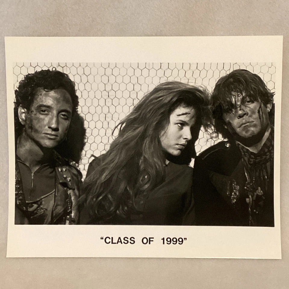 (3) Foto fija original 1990 clase de 1999 película de terror ciencia ficción promoción 10x8” RARA Foto 2 de 4