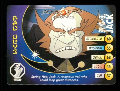 1 x Jackie Chan Adventures Bad Guys card 38 Spring-Heel Jack | eBay UK