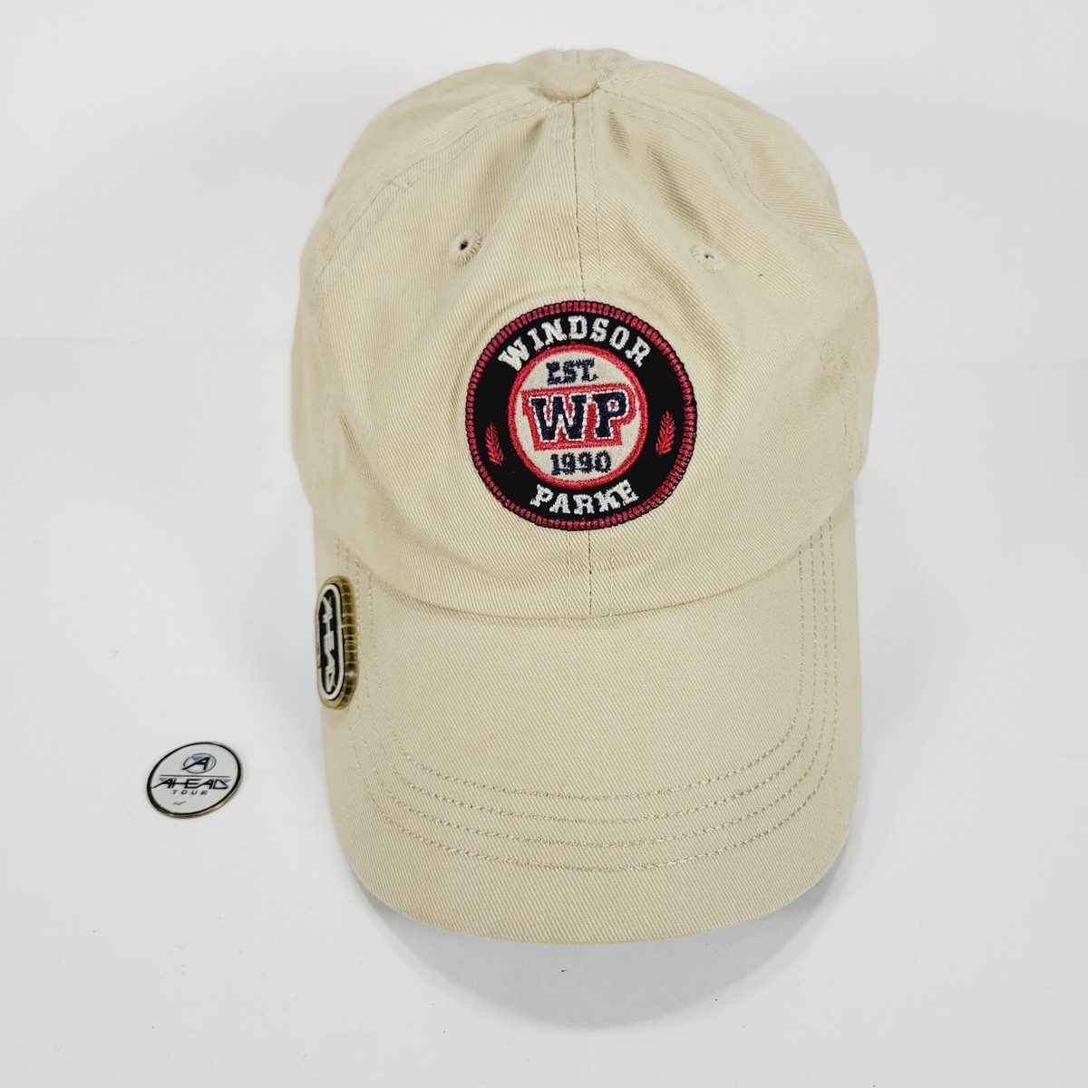 Windsor Park Golf Club AHEAD Tour Adjustable Golf Hat Baseball Cap w/ Ball  Maker