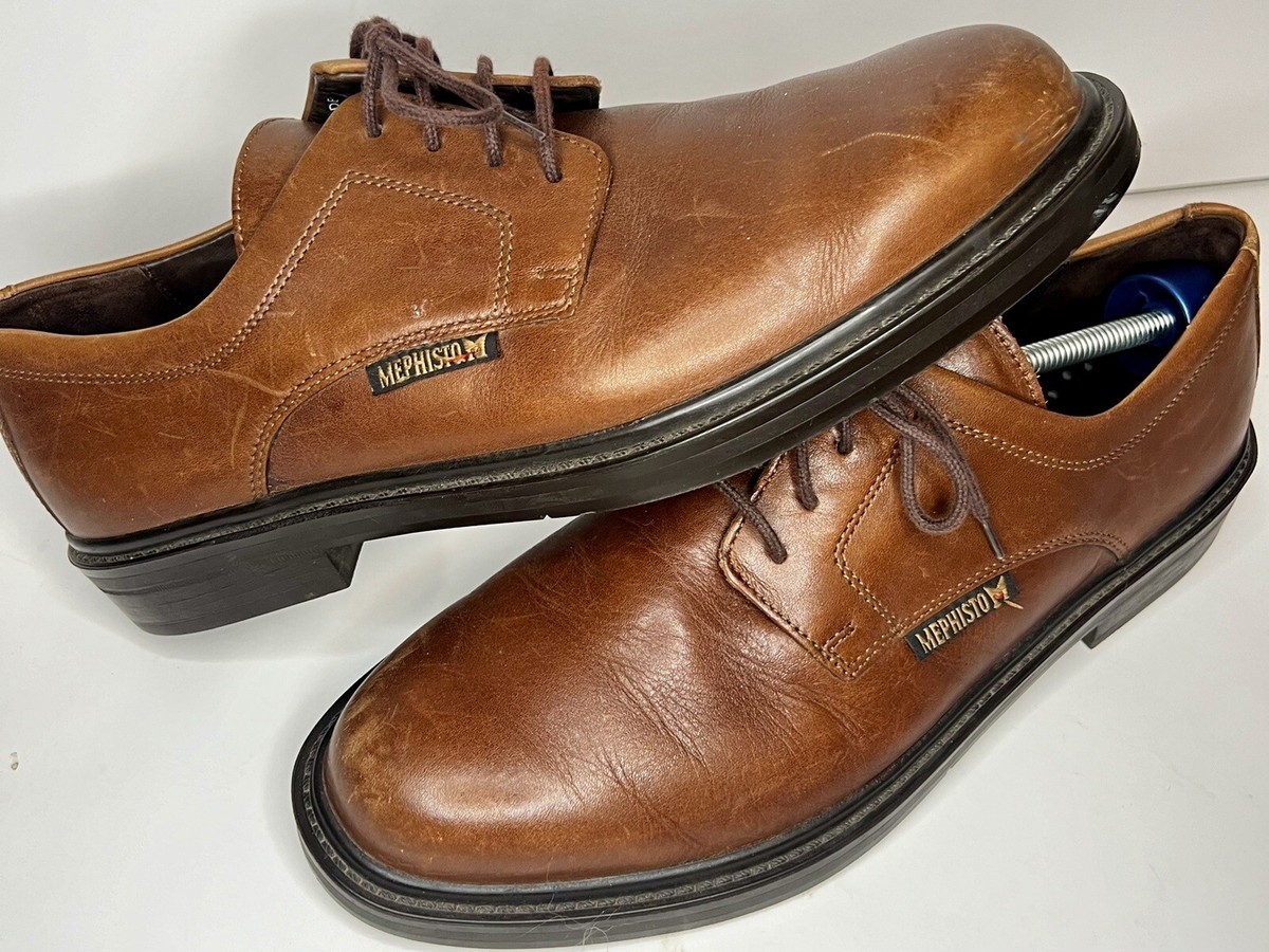 MEPHISTO AIR-JET PERFORATED SUEDE LEATHER LOWTOP SNEAKERS BROWN 9.5 Mephisto Shoes Men main image 3
