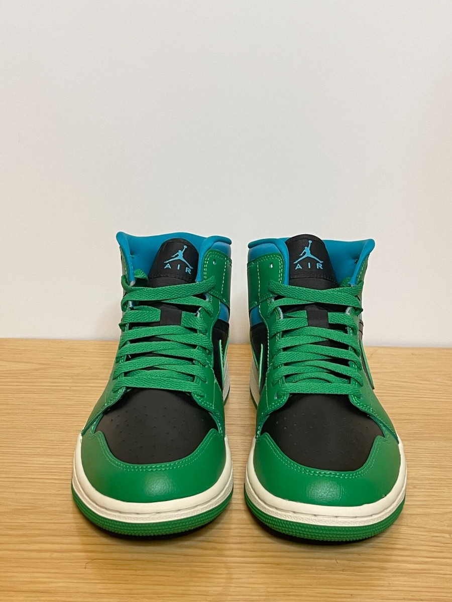 Size 8 Womens - Jordan 1 Mid Lucky Green Aqua-Tone New with Box | eBay