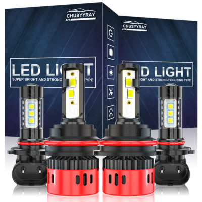 For Ford Explorer Sport Trac 2001-2005 4PC 6000K LED faro + bombillas antiniebla
