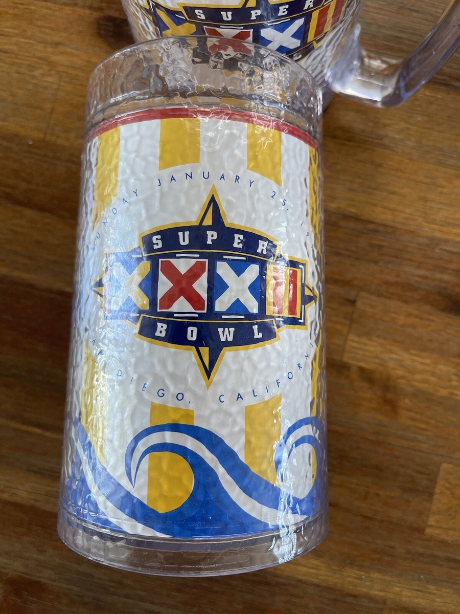 Superbowl 32 NFL Plastic Thermoserv Cup Mug 1998 Denver Broncos vs. GB  Packers | eBay
