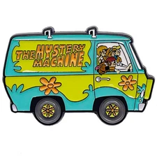 Embossed Enamel Lapel Pin Badge - Scooby Doo Mystery Machine Hanna-Barbera NEW
