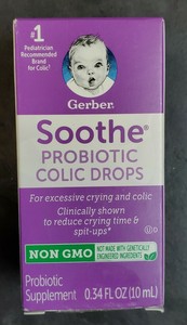 gerber soothe baby probiotic colic drops
