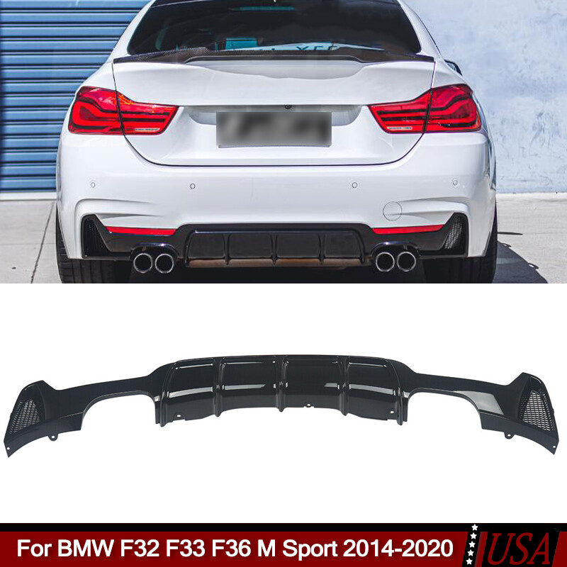 Rear Diffuser Quad Exhausts For 2014-2020 BMW F32 F33 F36 420i