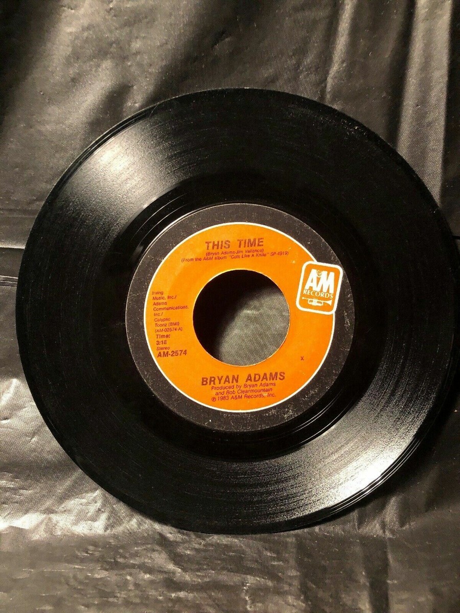 1983 Bryan Adams THIS TIME (45RPM 7” Single) A & M (J258) | eBay