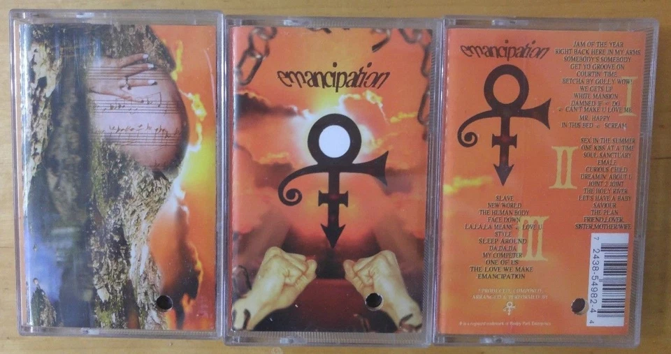 Prince - Emancipation 3 X Cassette Tapes + Slip cover Made in Holland - Image 4 of 4
