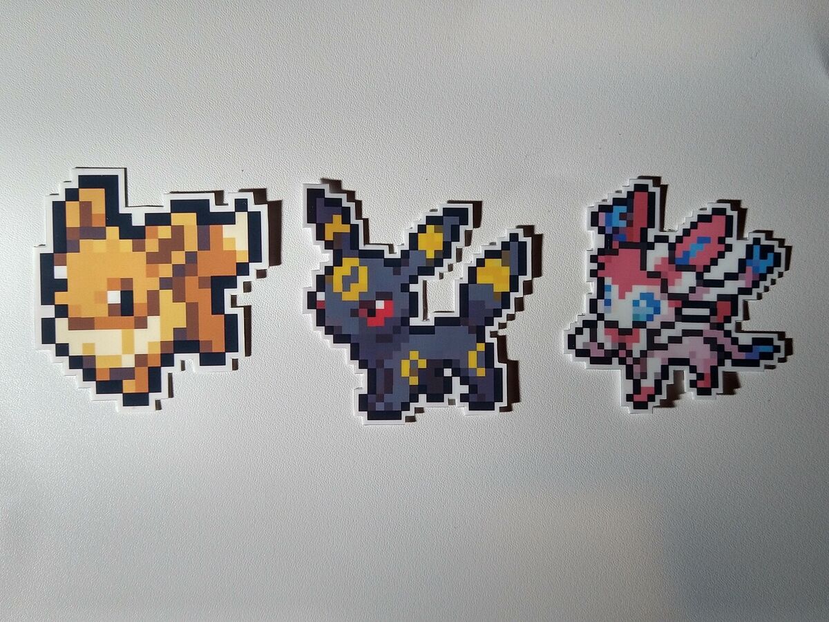 Eevee Evolutions (Individuals) Perler Bead Canvas Art