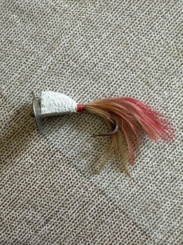 Testa di piombo peli di cavallo trottola pesca metallo argento - esca/attacco vintage (4) - Foto 6 di 7