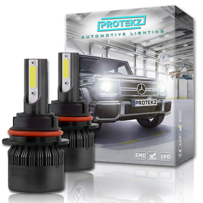 Protekz LED Headlight Kit Hb3 9005 6000K High Bulb for Dodge Durango 2011-2013