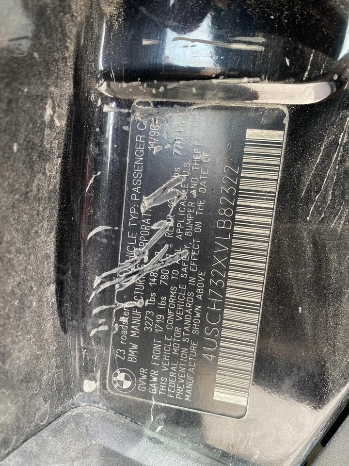 Medidor de velocímetro usado se adapta a: BMW Z3 1997 clúster MPH mercado de EE. UU. grado A Foto 4 de 4