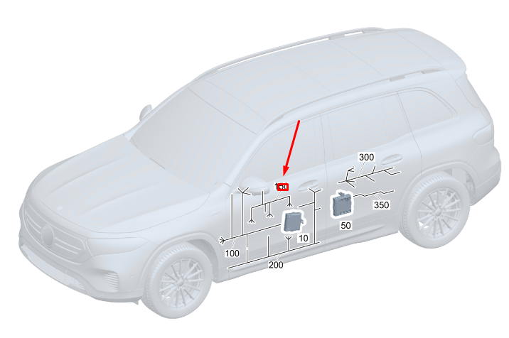 NOUVEAU CÂBLAGE DE PORTE AVANT GAUCHE MERCEDES-BENZ GLB X247 RHD A1775408740