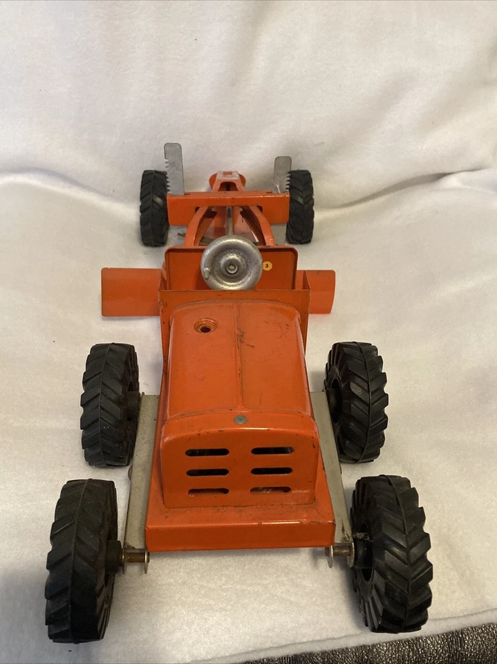 WYANDOTTE 1950’S ROAD POWER GRADER ACERO PRENSADO JUGUETE NEUMÁTICOS DE GOMA Foto 4 de 4
