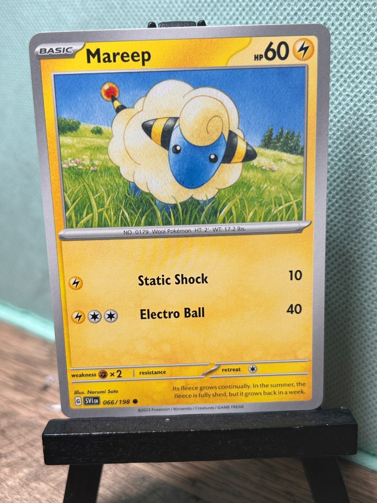 Pokemon TCG: Mareep 66/198, Scarlet & Violet Base Set