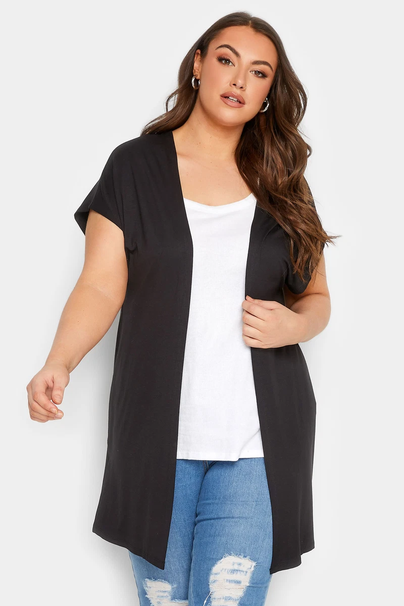 Yours Curve Women s Plus Size Short Sleeve Cardigan