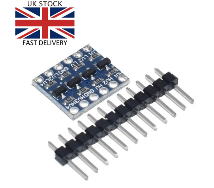 🇬🇧 4-channel Bi-Directional Logic Level Shifter Converter 3.3V 5V Arduino ESP