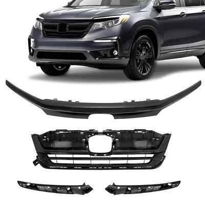 For Honda Pilot 2019-2022 #HO1210158 Front Upper Grille w/Grill Trim Assembly