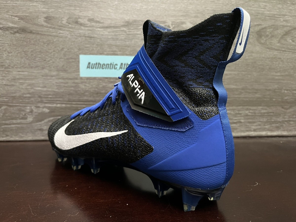 NIKE ナイキ NANOY,S Nike Alpha Menace Elite 2 Flyknit Black Blue Football Cleats Men's