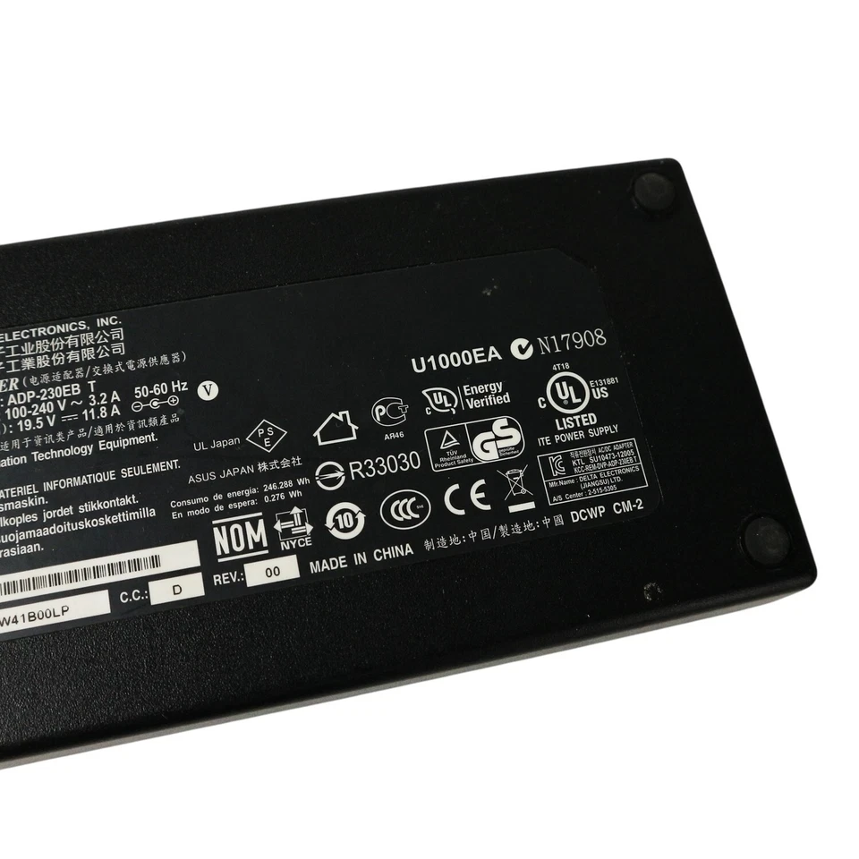 230W AC Power Adapter Charger 19.5V 11.8A ADP-230EB T 5.5mm*2.5mm Delta - Image 4 of 4