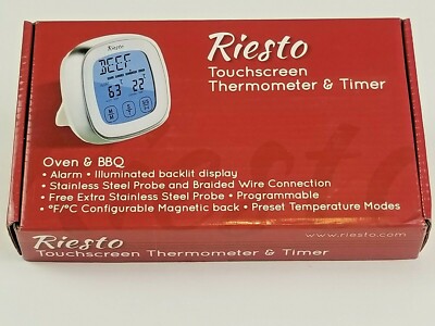 Riesto Digital Meat Thermometer Touchscreen with Timer