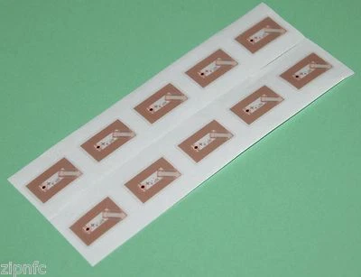 ZIPNFC 10 Clear Midas "Tiny" NFC Tags Stickers 12mmx19mm wafer thin NTAG213 android IOS