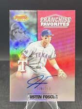 2020 Bowman's Best Franchise Favorites Autograph #FFA-JF Justin Foscue Auto /250