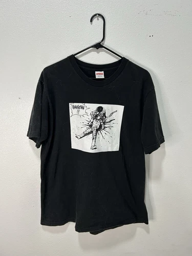 Supreme T shirt x AKIRA 17AW YAMAGATA TEE S COTON noir occasion