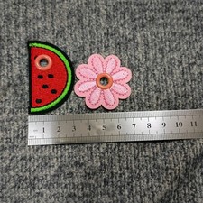 Skate Lace Charm Roller Skate Shoe Lace Charm Watermelon Slice And Pink Daisy