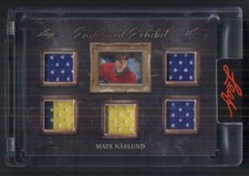 2021-22 Leaf Art Hockey Mats Naslund Enshrined Exhibit Relics #d/45 Canadiens