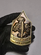 640th NCOA Backbone of the Army Excellence Challenge Coin Tenere a Lineam