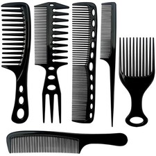 Wide Tooth Detangling Comb Set – 6PCS – Hair Styling Comb Set – Anti-Stati
