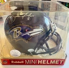 JOE FLACCO #5 2008 Rookie Autographed Ravens Riddell Mini Helmet
