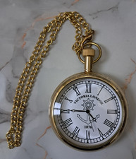 Antique Brass Pocket watch Victoria 1876 vintage Occasion Gift