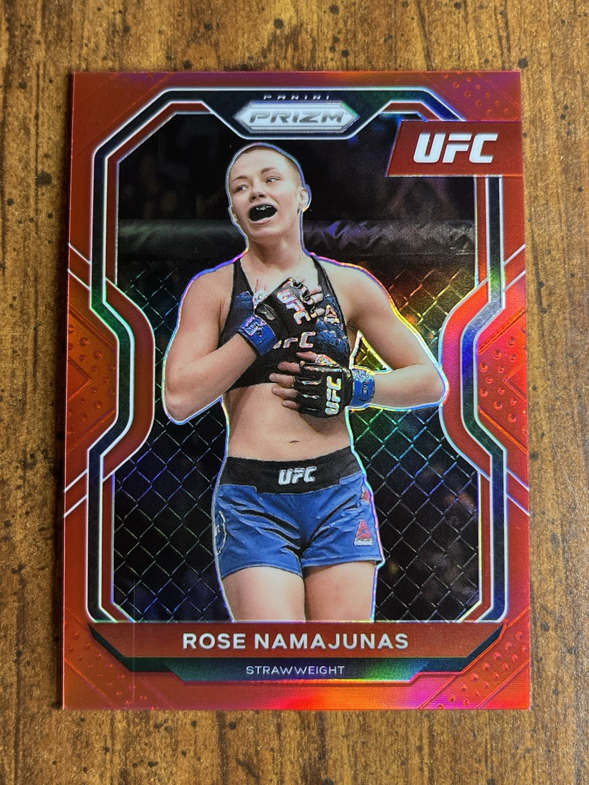 Rose Namajunas • 2021 Panini Prizm Red /275 #31 • UFC Champion 🌹🇺🇸🥊🥋