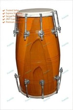 Dholak Indien Musical Traditionnel Avec Couvercle Et Écrou&Vis