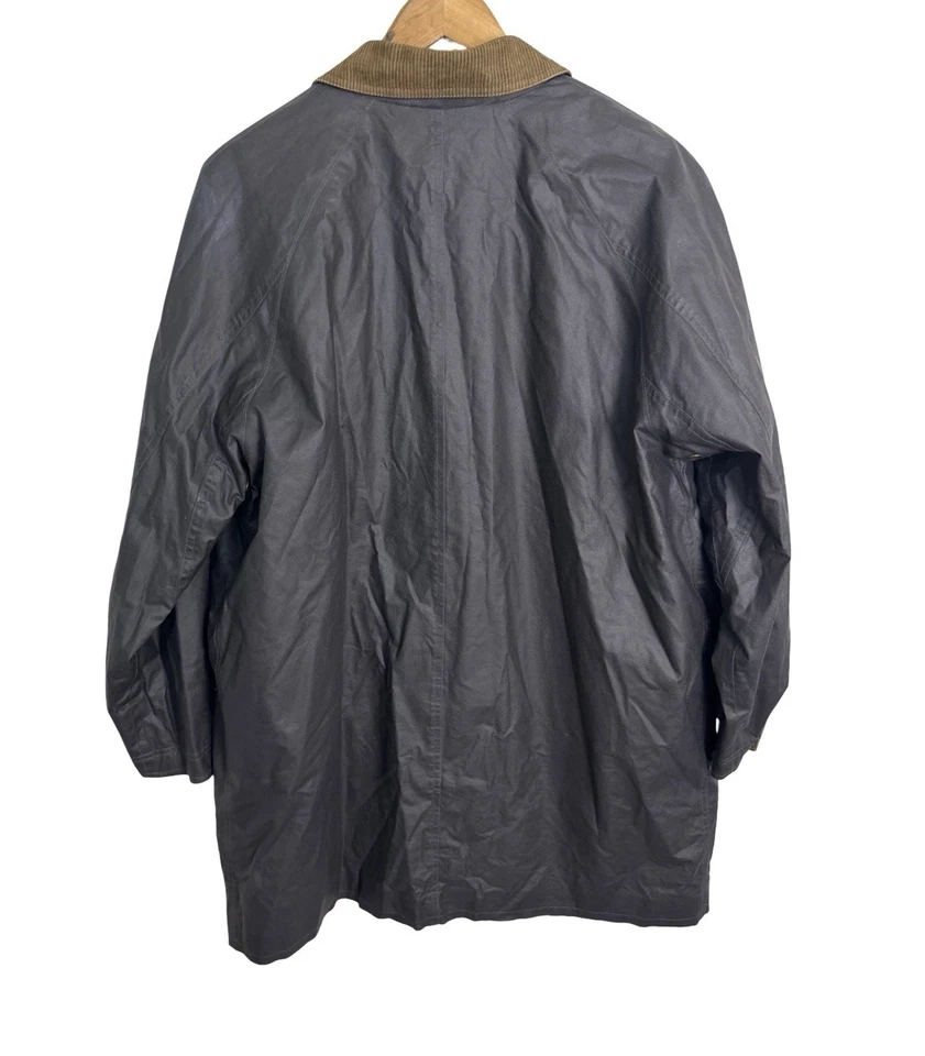 Chaqueta Orvis Para Hombre Algodón Encerado Granero Campo Abrigo Pana Borde Forrado Chaqueta Talla XL Foto 3 de 4
