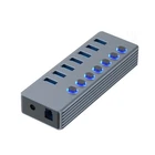 USB Hub 3.0 Splitter,7 Port USB Port USB Data Hub with On/Offs Switches for PC